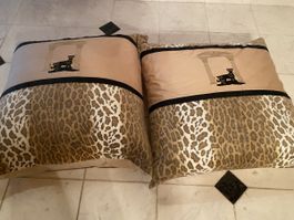 Kissen Rose Walk Leopard Motiv Grösse 75x75cm 2er Set