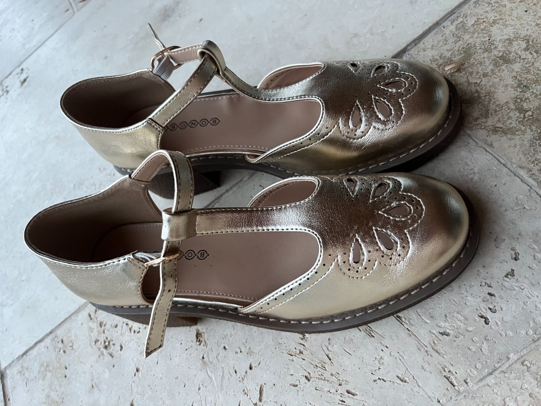 Damenschuhe: Chaussures en cuir doré 38 BONOBO – Neu (gemäss Beschreibung) aus Seiry von vanille08 1