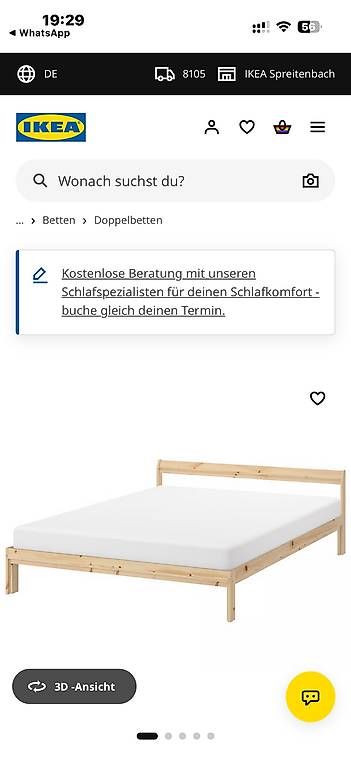 Betten: Bett 140x200 – Gebraucht aus Adlikon b.Regensdf von dammgarage8108