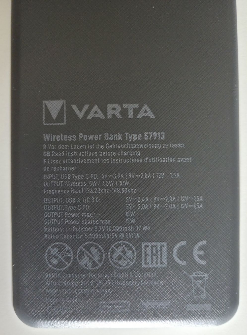 Varta Batterie: Batterie externe Varta – Usato da Fontenais venduto da Kiki_Hof_2005 1