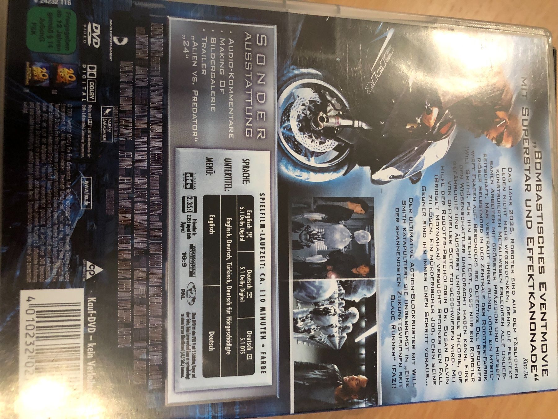 Tutti i DVDs: I Robot dvd – Usato da Seengen venduto da Predator86 1
