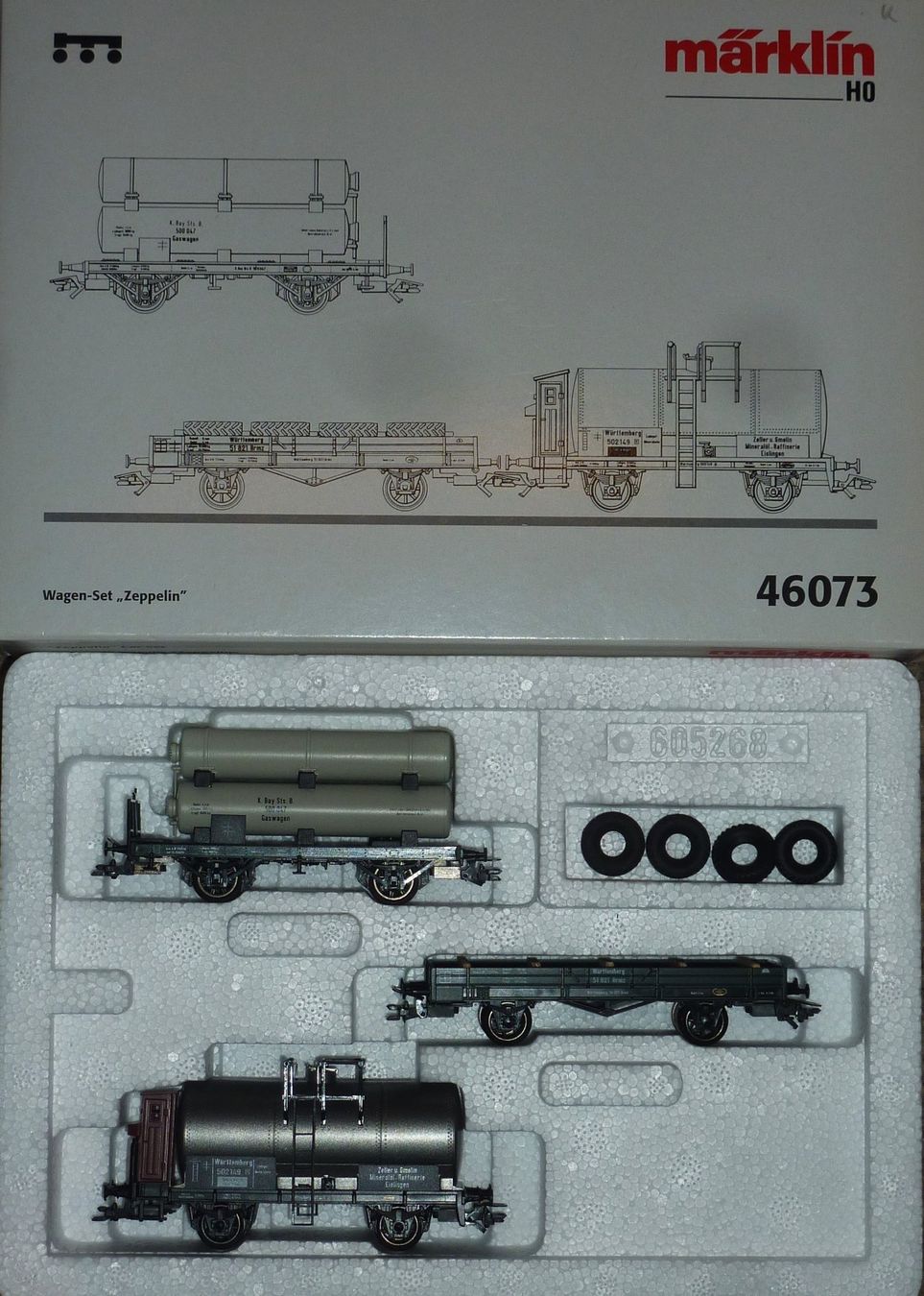 Märklin Trains électriques: Märklin 46073 - Wagen-Set "Zeppelin" - Neu – Neuf avec emballage d'origine à Arisdorf par Kpadi