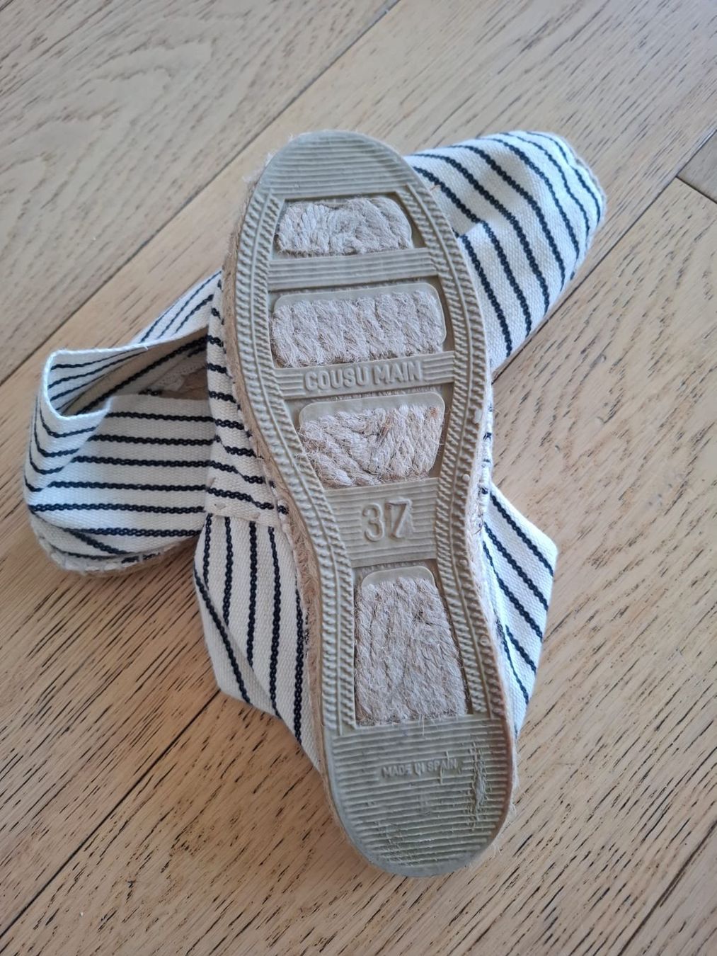 Scarpe da donna: Stoff Espadrilles mit Streifen, Gr. 37, NEU – Nuovo (secondo la descrizione) da Massagno venduto da Michaela.F 4