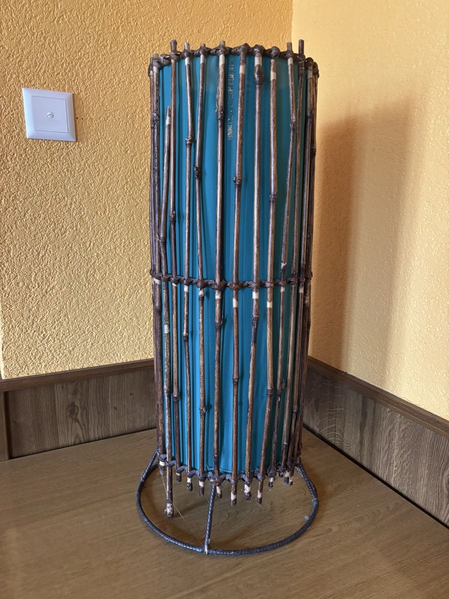 Lampade: Lampe originale en bambou turquoise – Usato da Les Brenets venduto da moe_ym8r 1