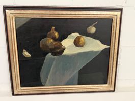 Stillleben Malerei Obst und Gemüse gerahmt verwendet