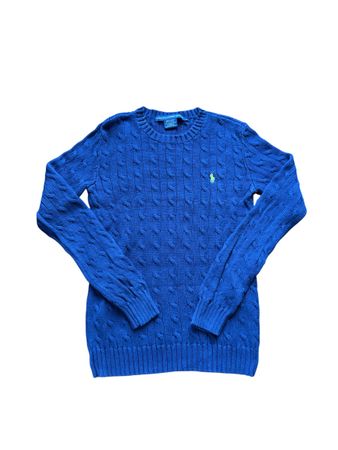 Pull Ralph Lauren Sport Câblé Tricot S Bleu Bon état