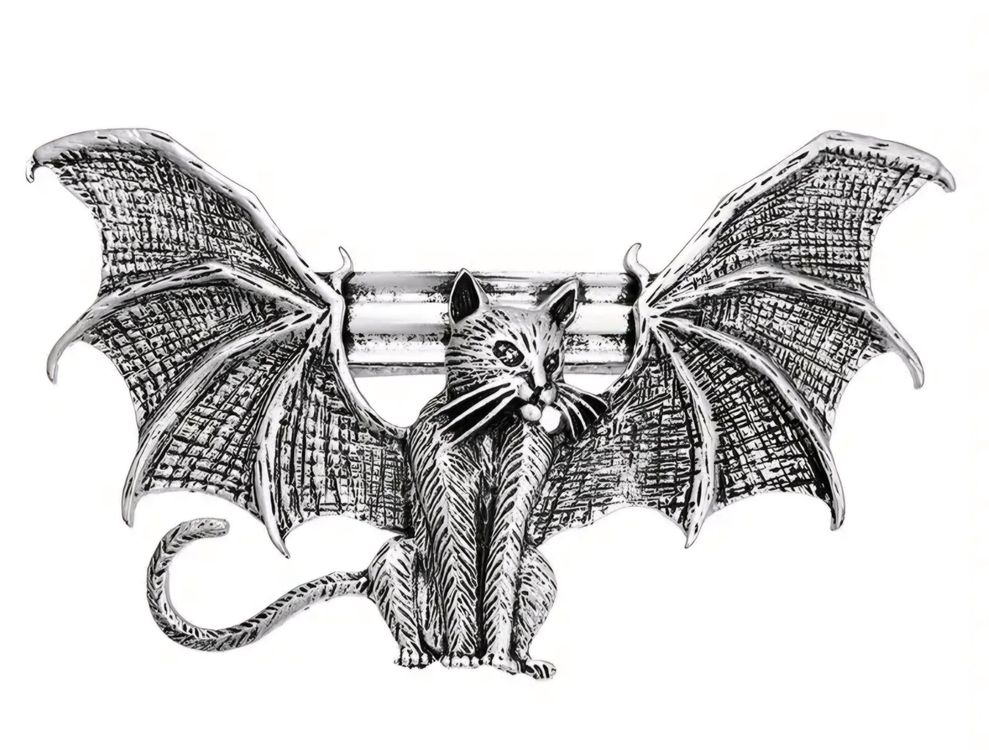 Punk Flamme Haarspange Gothic Style - Silberne Haarklammer Für Frauen & Mädchen