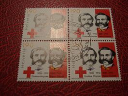 Satz Rotes Kreuz 2010, FDC + Lose Viererblock ET-o