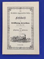 illustrierter Wegweiser St. Gallen-Appenzeller Bahn 1856