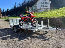 NEU MAX Motorrad Anhänger für 2 bis 3 Motorräder 1800kg