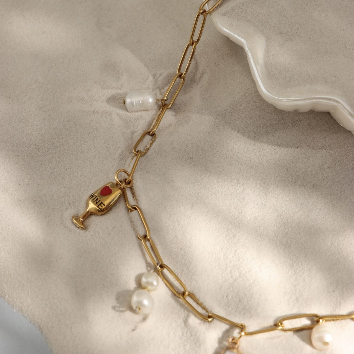 Catenine: Summer charm necklace •gold• – Nuovo e nell'imballaggio originale da Freienstein venduto da moloxy 1