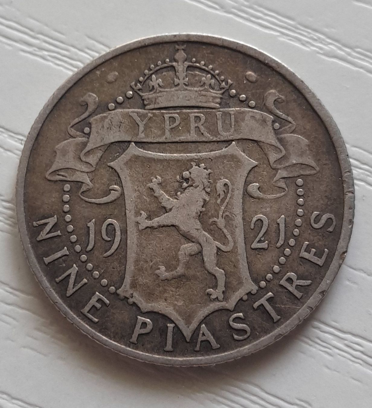Toutes les monnaies: SILBER / 9 Piaster / Zypern / 1921 – D'occasion à Liestal par ReGaRicardo