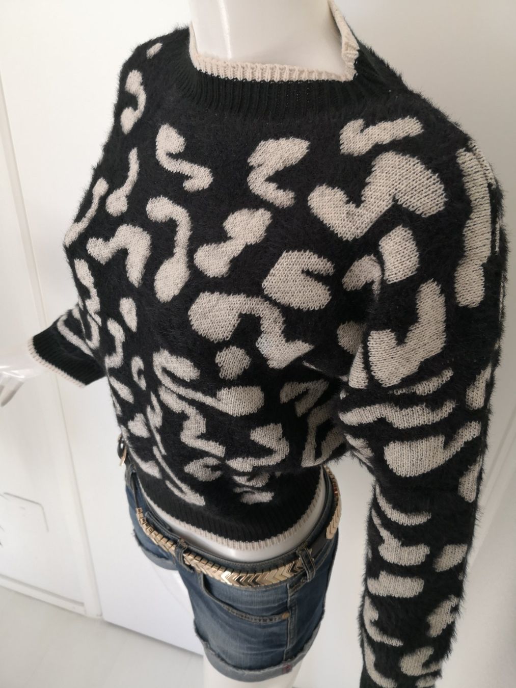 Zara Maglioni & Felpe: 🤩ZARA PULLOVER SCHWARZ-WEISS MUSTER NEU – Nuovo (secondo la descrizione) da Olten venduto da Naja-Twins-Twins 5