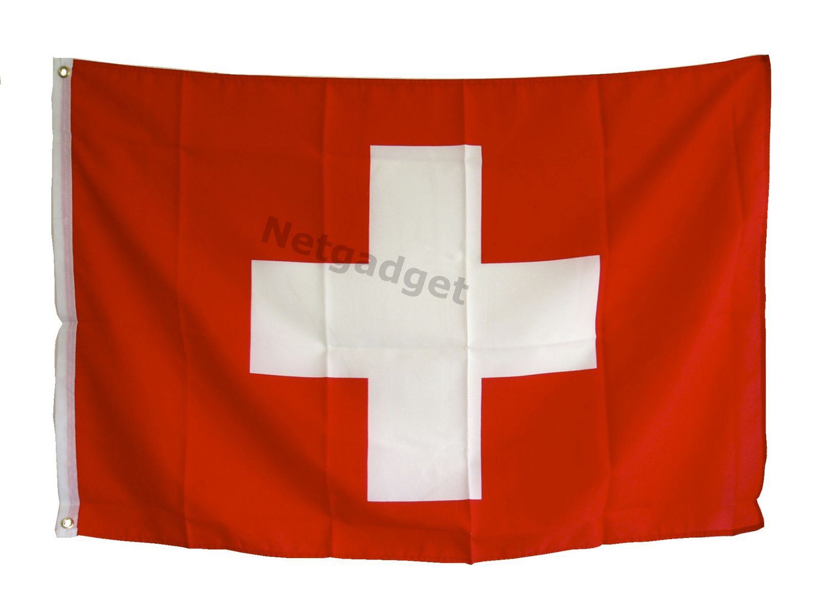 Bandiere: Schweizerfahne - Drapeau Suisse en 90x150cm – Nuovo e nell'imballaggio originale da Yverdon-les-Bains venduto da Netgadget_SARL