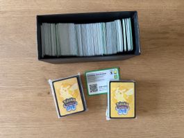 Pokémon Code Karten, voll im ETB