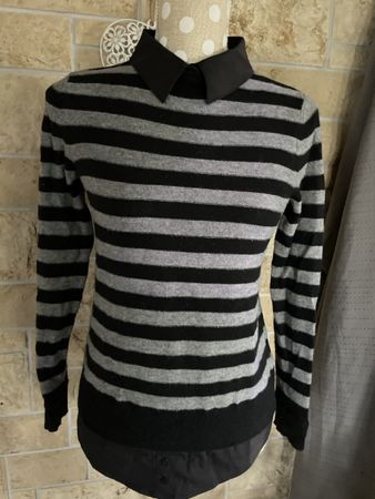 KuscheligerEsprit Damenpullover gestreift mit Kragen Gr.XS/S