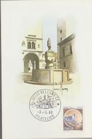 CARTOLINA SANDRO MADONNA # 10 BELLUNO ANNULLO FILATELICO FDC
