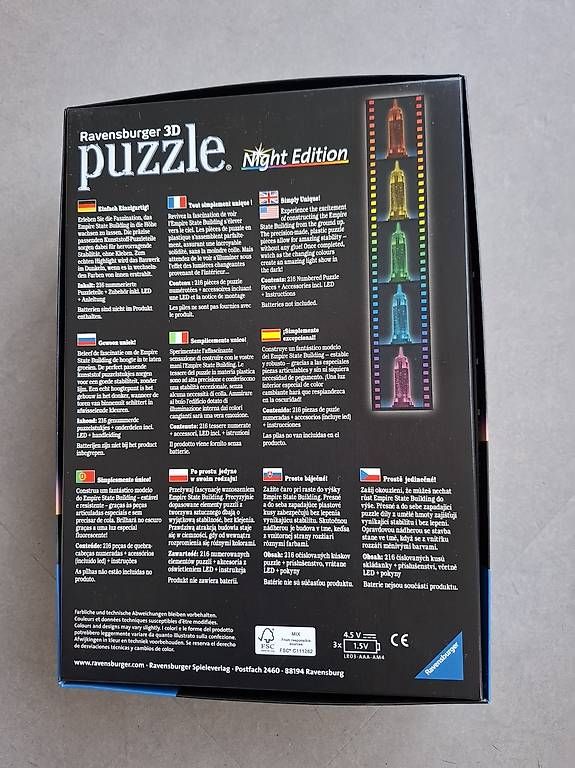 Puzzle: Empire State Building 3D Puzzle"Night Edition" – Usato da Hellbühl venduto da jornie 2