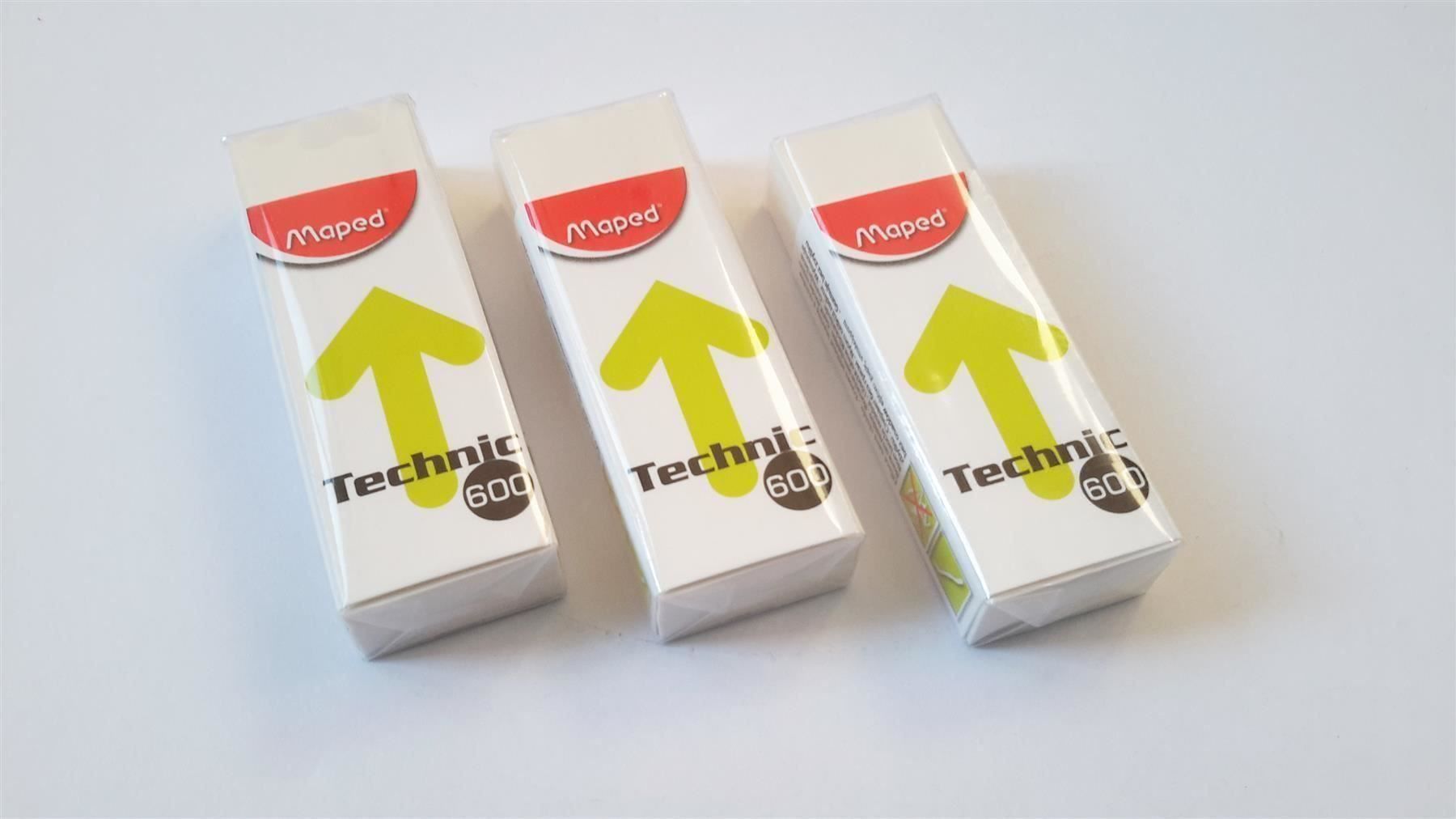 Altro in Scrittura & Disegno: Radiergummi, 3er-Set, Maped Technic 600 – Nuovo e nell'imballaggio originale da St. Gallen venduto da cointec 4
