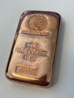 🟠 10 oz Germania Mint Guss-Kupferbarren – 999,9 Feinkupfer