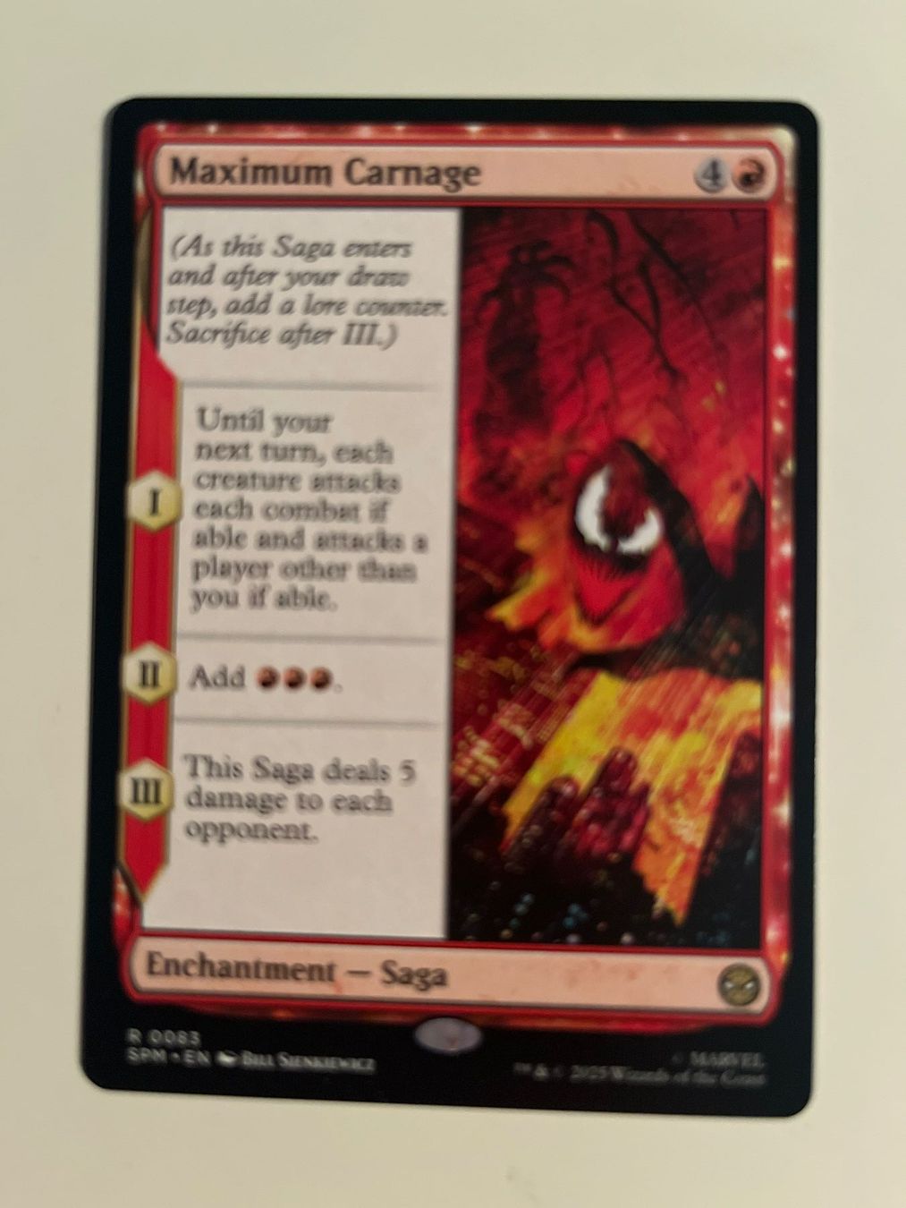 Magic The Gathering Cartes à collectionner: 1 x Maximum Carnage - Magic: The Gathering - MtG – D'occasion à Kriens par Shadi1980