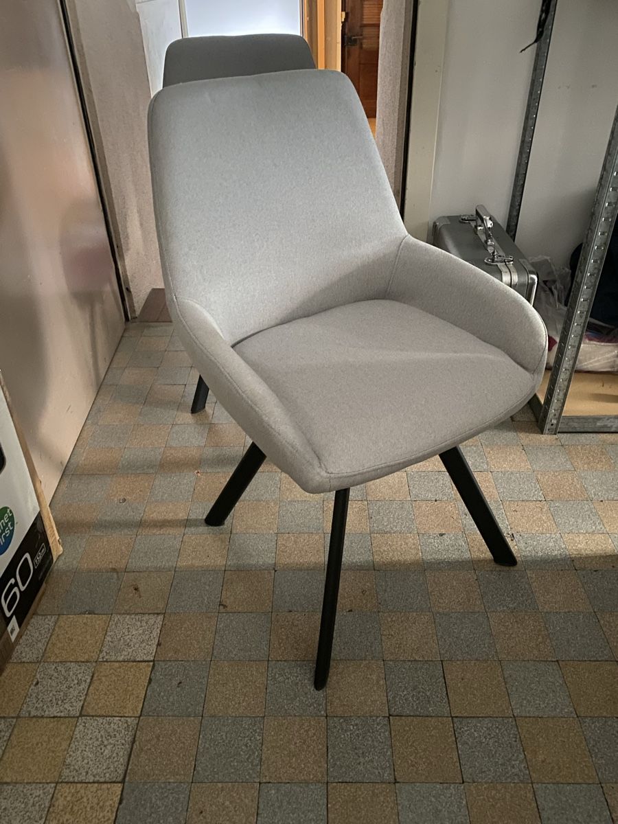 Stühle: 4 Stühle in Grau stoff Neuware – Neu (gemäss Beschreibung) aus Ettingen von inf_vhc7 4
