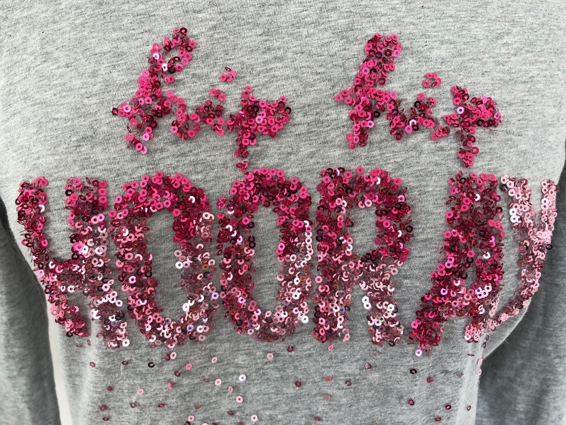 T-shirt: REKEN MAAR Paillettenshirt – Nuovo (secondo la descrizione) da Meggen venduto da stella195