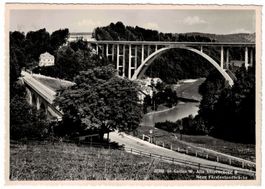 St. Gallen-West, alte Sitterbrücke, neue Fürstenlandbrücke
