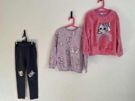 Lot 3x Lindex hauts et pantalon filles taille 128