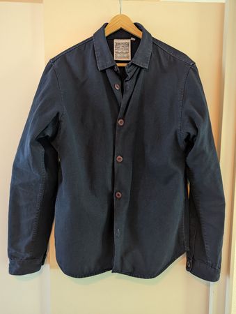 Coach jacket Jungmaven bleu marine mélange chanvre coton M