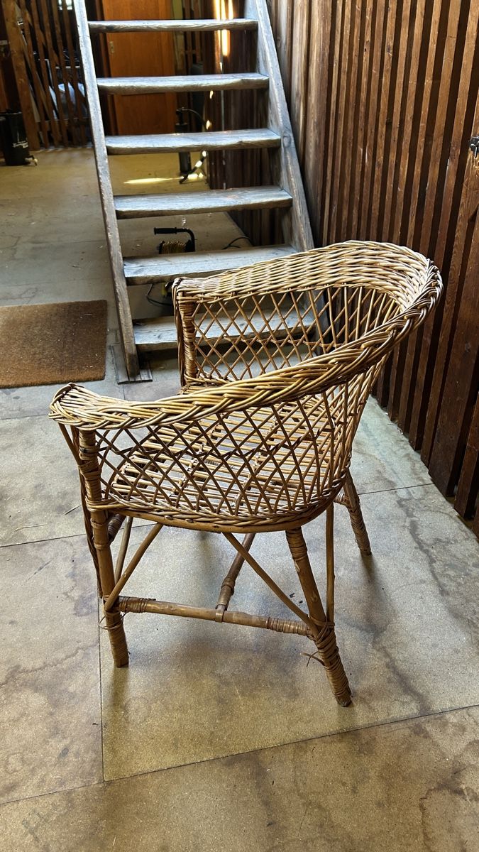 Stühle: Korbstuhl Vintage, 70er-Jahre – Gebraucht aus Zürich von Mary8044 1