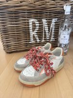 Sneaker Low Top beige orange gemustert