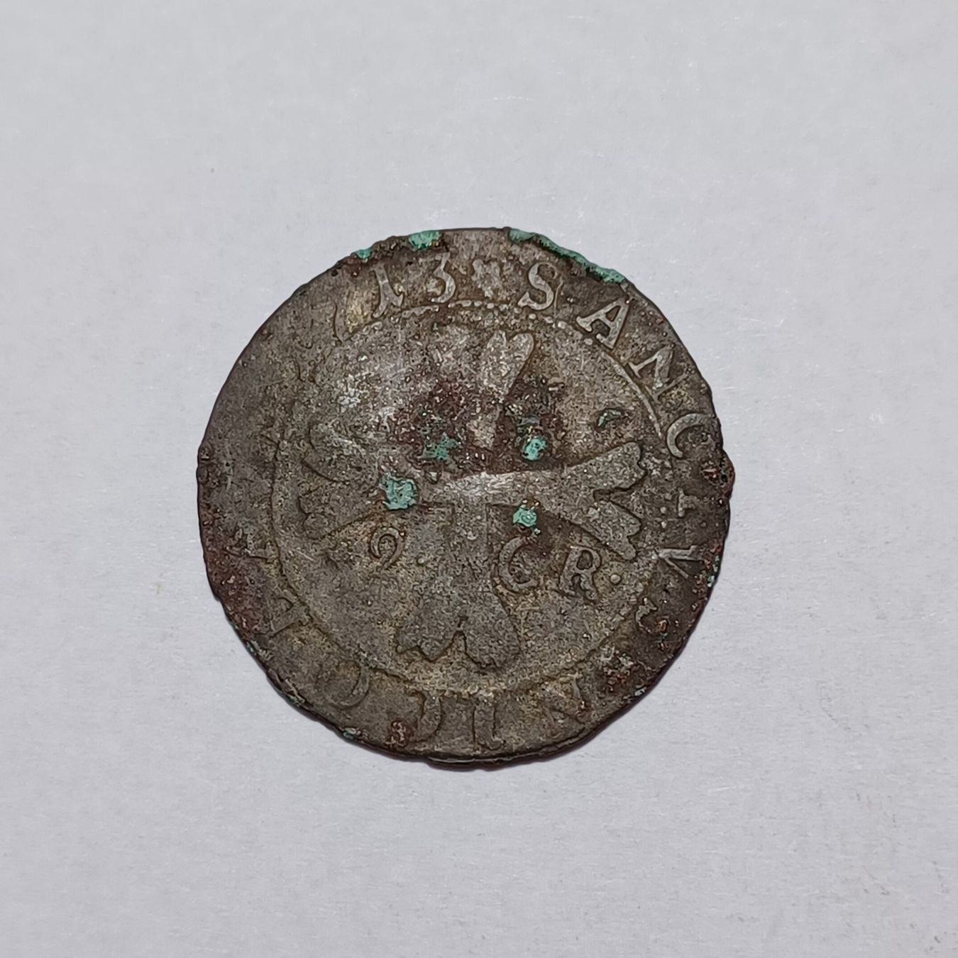 Tutti le monete: 1/2 Batzen 1713 Freiburg – Usato da Pfäffikon ZH venduto da Schweizer_Muenzen