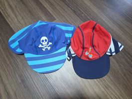 2 Schwimm-Caps UV-Schutz 50+ Gr. 98-122
