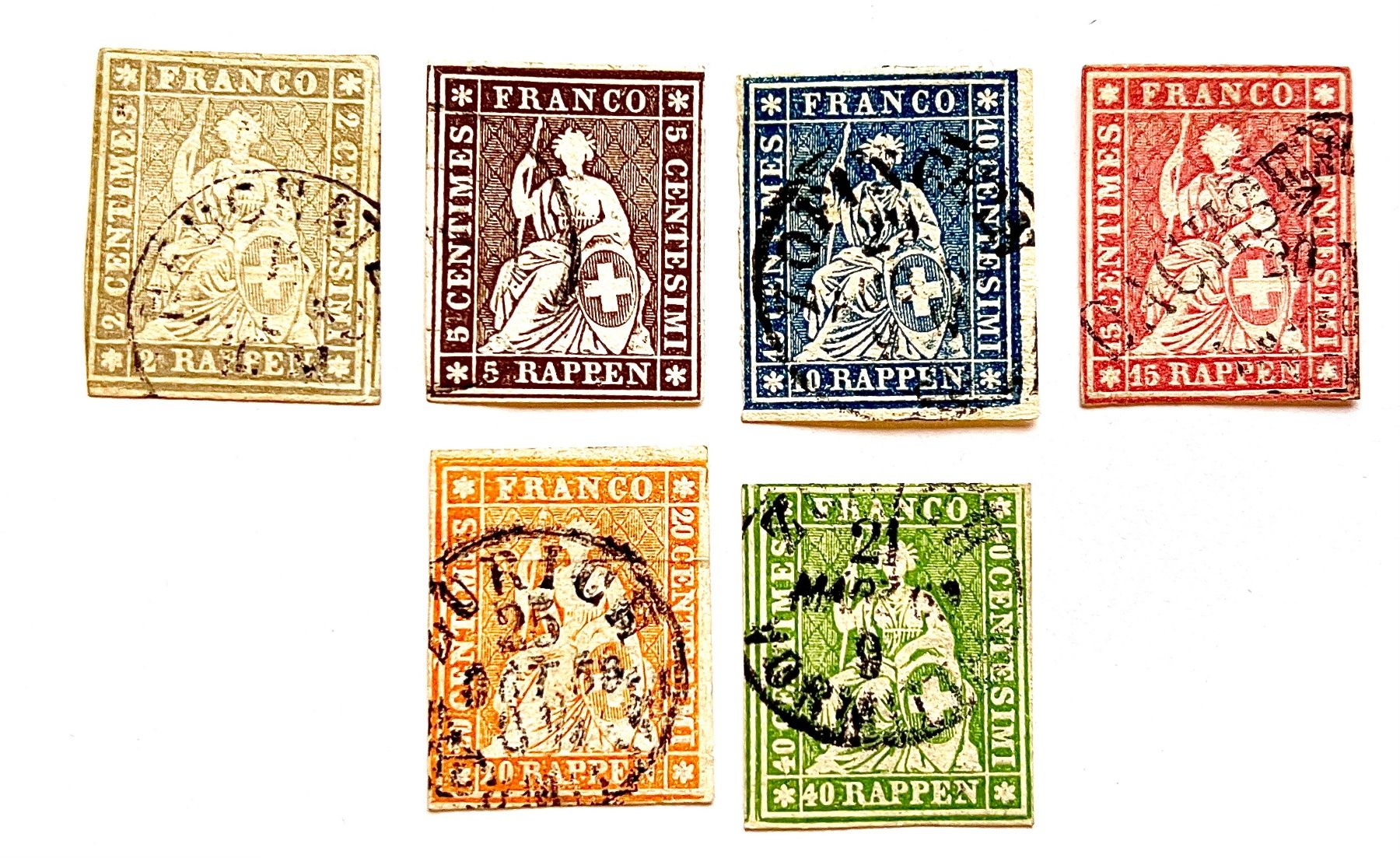 Alle Briefmarken: Strubel G Serie – Gebraucht aus Basel von G.SALE.2