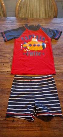 UV Badeset, Badehose und UV Shirt gr.116