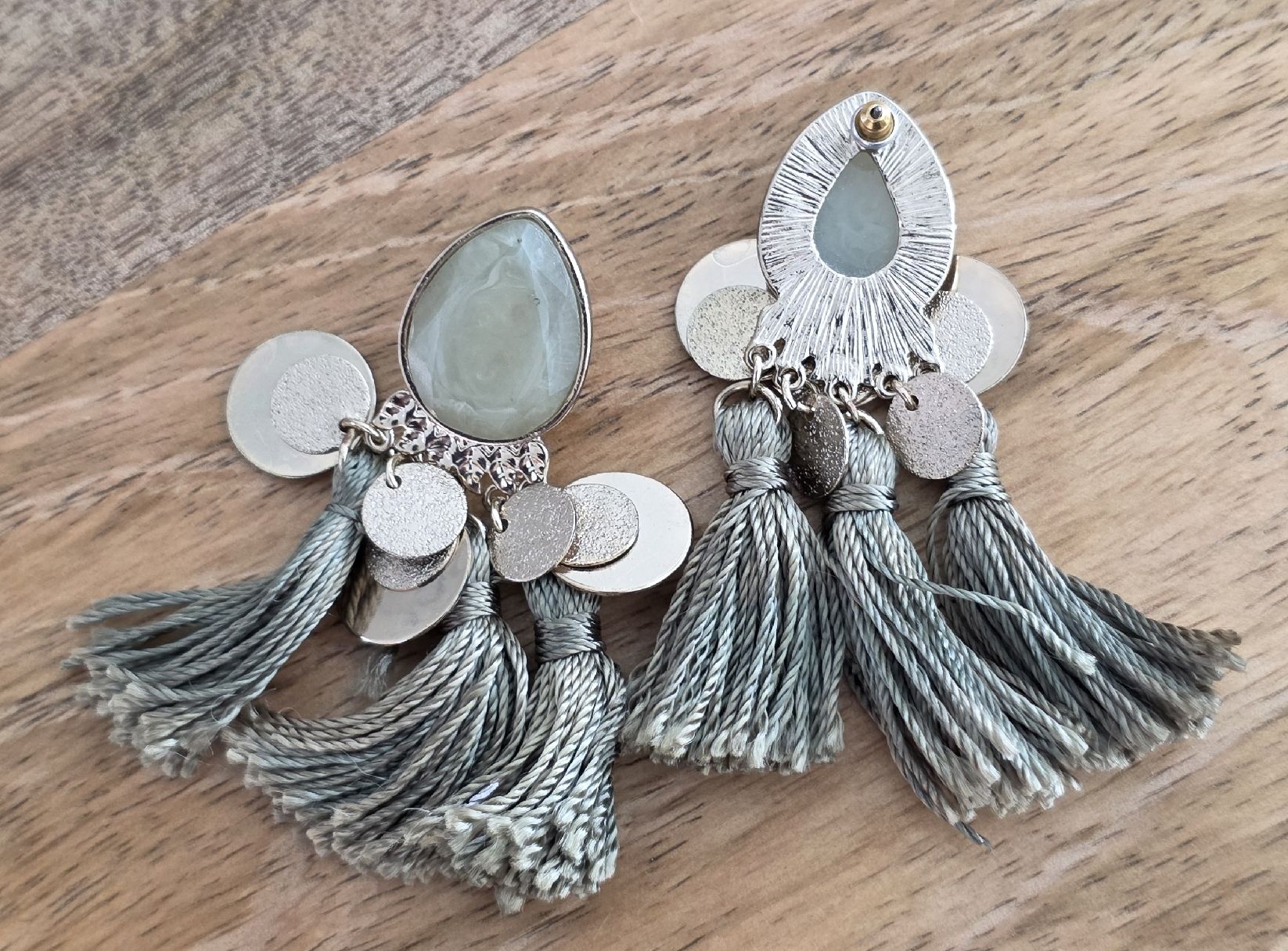 Boucles d'oreille: Ohrringe Fransen mit Steinen  – D'occasion à Rheinsulz par Gilea 2