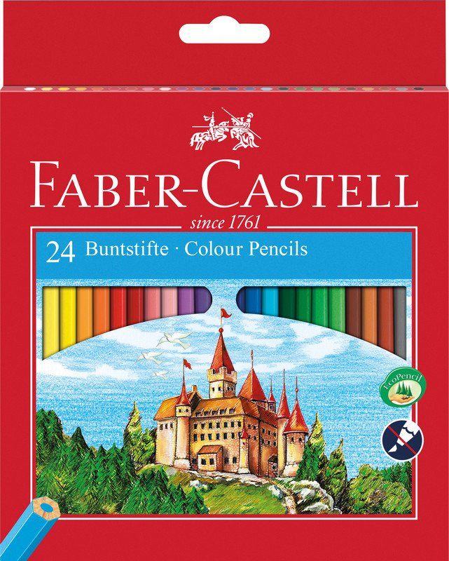 Faber-Castell Matite, matite colorate & gessi: FABER-CASTELL Farbstifte Classic 24er – Nuovo e nell'imballaggio originale da Oensingen venduto da Liquidations-Shop