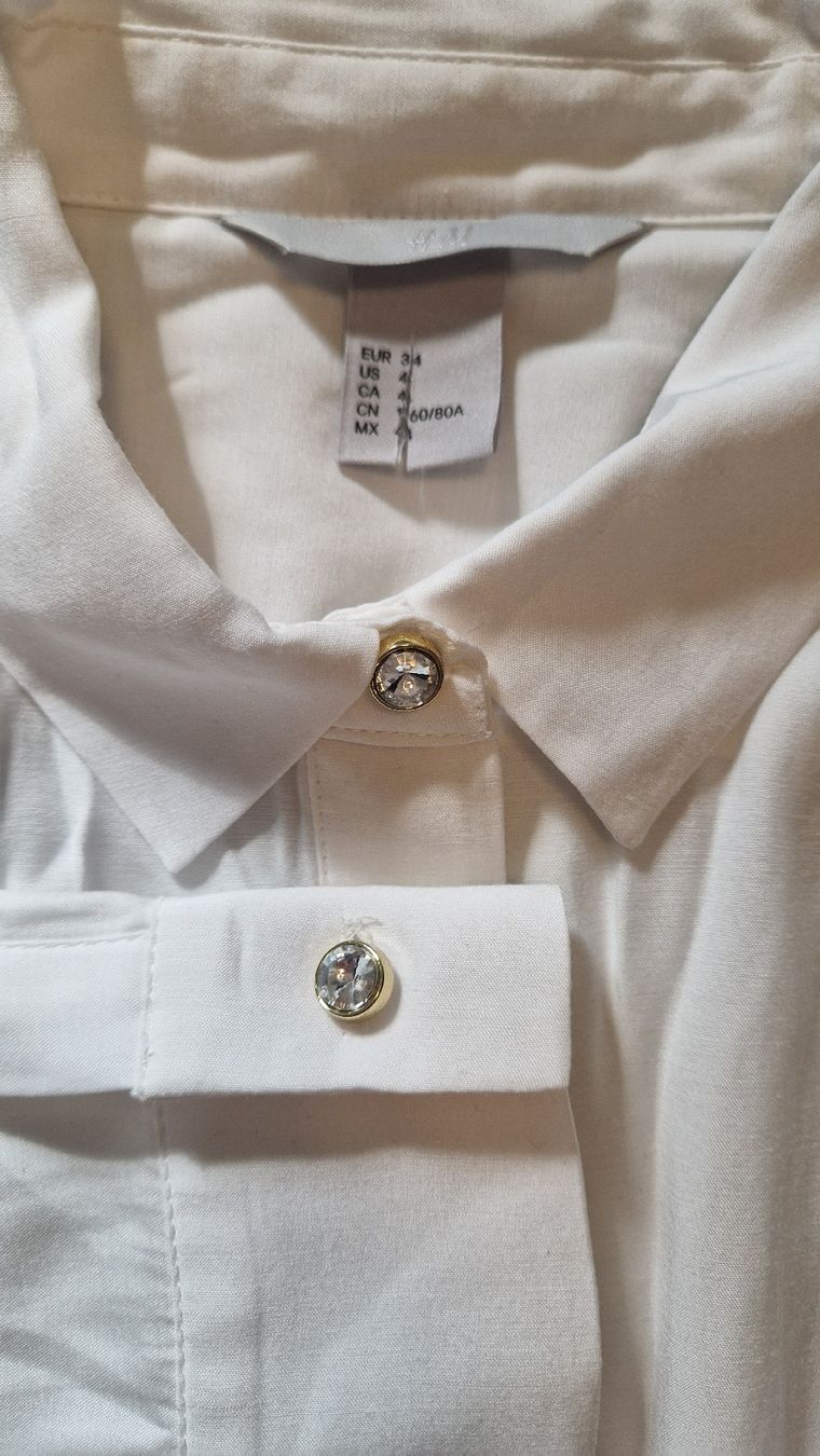 H&M Camicette: Weisse Bluse XS – Nuovo (secondo la descrizione) da Zug venduto da opo_cy5d 1