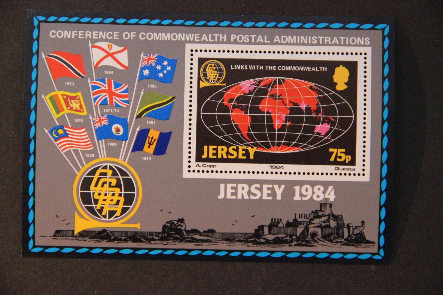 Tutti i francobolli: Jersey 1984 - Conference of Commonwealth Postal Admin.** – Nuovo (secondo la descrizione) da Jona venduto da Southafrica07