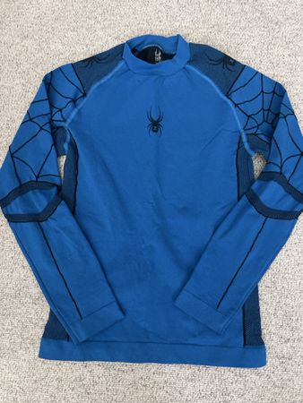 Spyder Jungen Funktionsshirt, Gr. L/ 152, Blau - Top Zustand