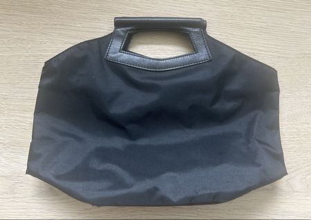 Sac à main noir en toile Jack Gomme Paris