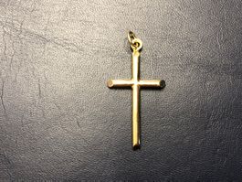 Kreuzanhänger aus 18 Karat Gelbgold Au 750
