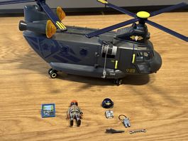Playmobil Helikopter mit Pilot & Zubehör