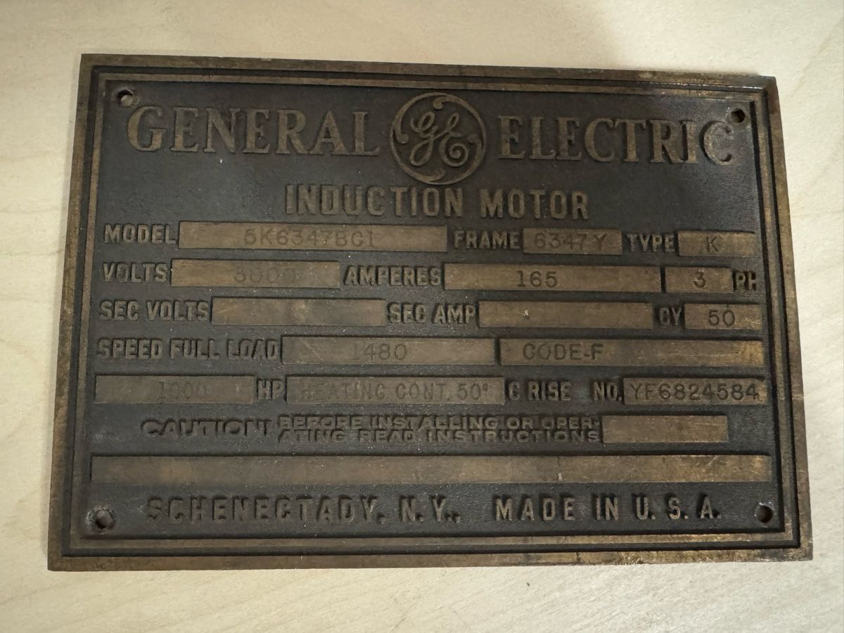 Insegne: General Electric Motor Typ K - Sammlerstück – Usato da Winterthur venduto da Zahir02