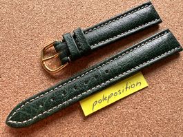18mm Handmade Uhrenarmband Büffelleder, dunkelgrün Uhrenband