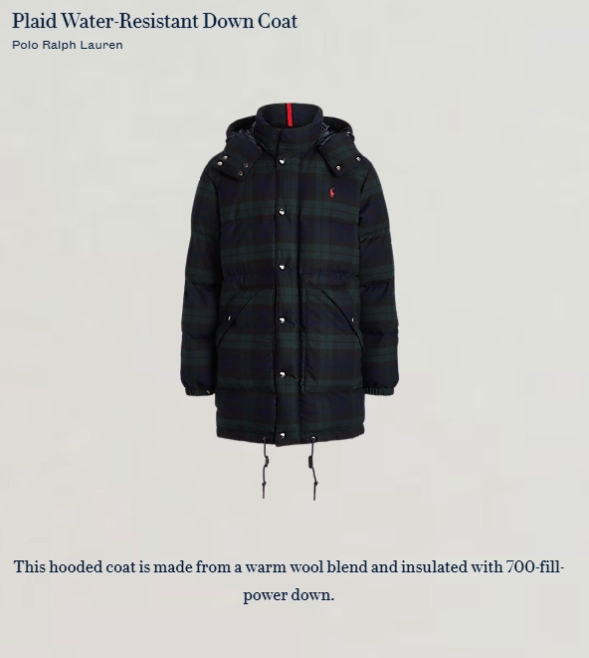 Ralph Lauren Giacche: Ralph Lauren long winter jacket/coat size L – Nuovo (secondo la descrizione) da Neuchâtel venduto da agn_jc66 2