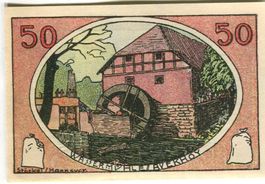 Notgeld "50 Pfennig. Neustadt am Rübenberge 1921"