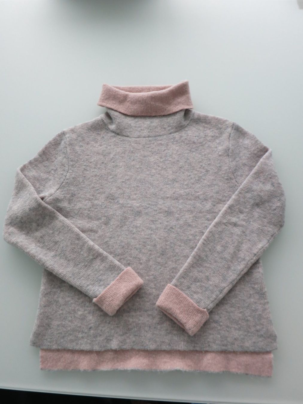 Esprit Maglioni & Felpe: Esprit Pullover Rollkragen hellgrau/rosa – Usato da Wisen SO venduto da Ihunter 1