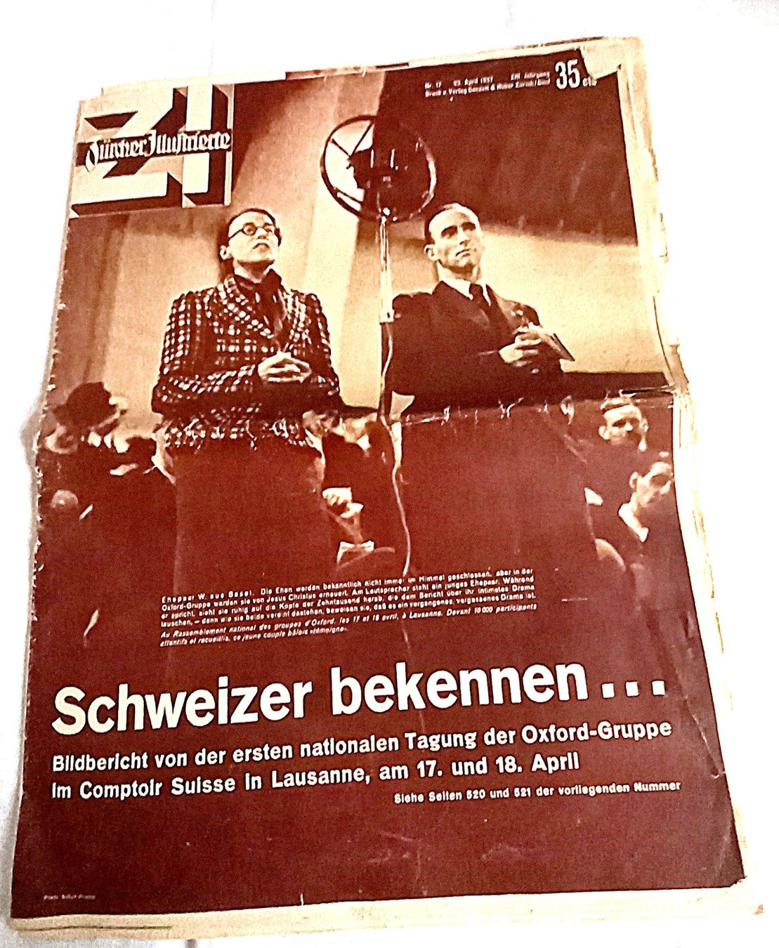 Riviste & Magazine: Zürcher Ilustrierte 28.April 1937 – Usato da Baar venduto da 2cvbaar